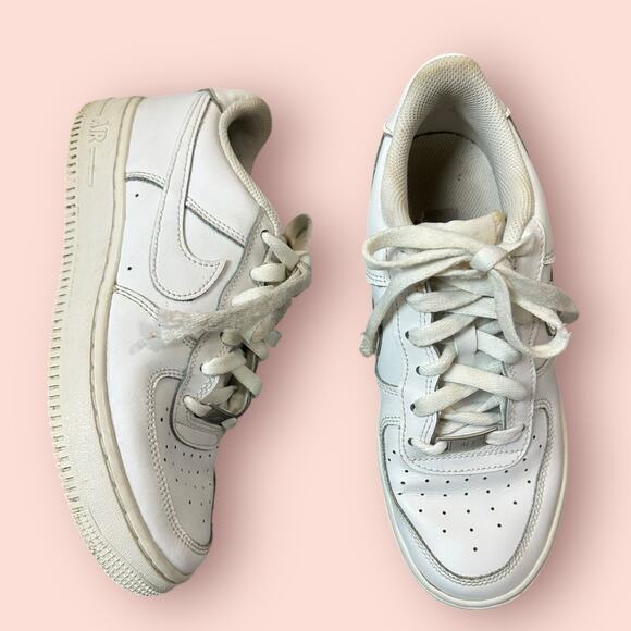Nike Air Force One Shoes Womens Size 7 or youth size 5.5 white sneakers main image 7